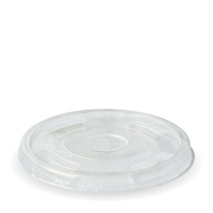 Biopak Clear Flat Lid 100pk